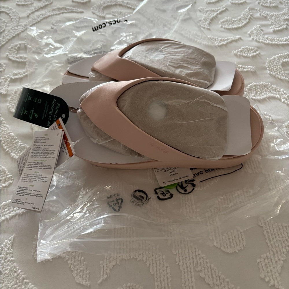 CROCS Women's Pink Slide Sandals